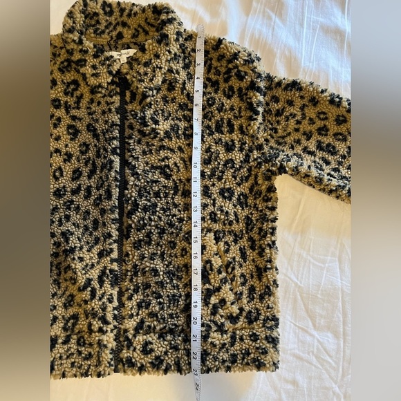 Madewell Sherpa Bomber Jacket in Leopard Size Small - Picture 14 of 15